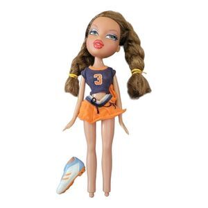 BRATZ Play Sportz Slammin' Soccer YASMIN Doll 2005 w/Accessories ONLY 1 Foot